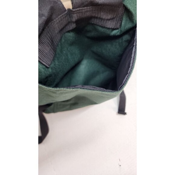 Eddie Bauer Green Canvas Backpack With Multiple Compartments & Drawstring Closur - Picture 9 of 16